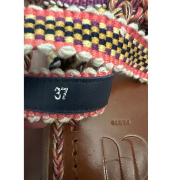 Amambaih LORENA Flat Sandals  Hand Crafted in Spain Size 37 US 7 - Picture 8 of 9